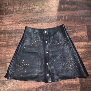 Leather skirt